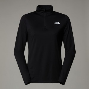 The North Face Flex 1/4 Zip Graphic Long-Sleeve T-shirt Dam Svarta | NF0A20Q5F
