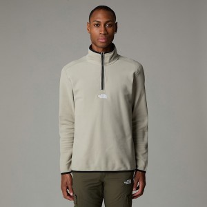 The North Face Glacier 1/4 Zip Fleece Pullover Herr Grå | NF0A37X6N