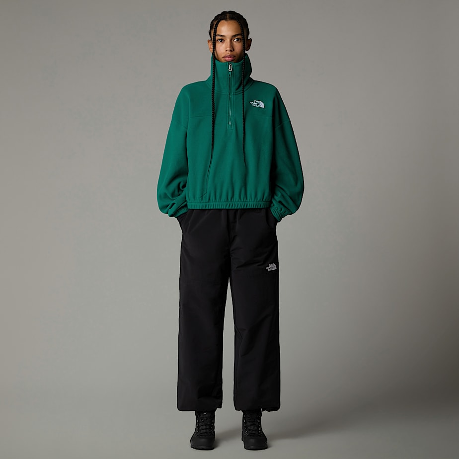 The North Face 100 Glacier 1/2 Zip Fleece Pullover Dam Gröna | NF0A13N3Q