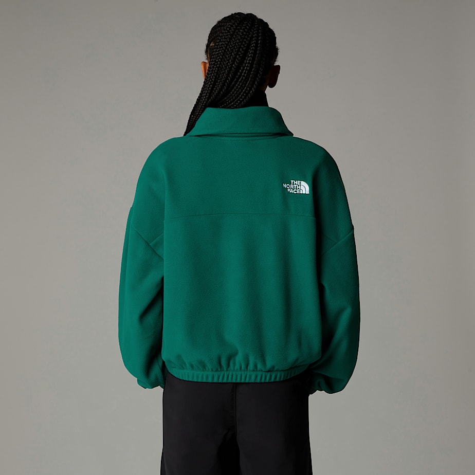 The North Face 100 Glacier 1/2 Zip Fleece Pullover Dam Gröna | NF0A13N3Q