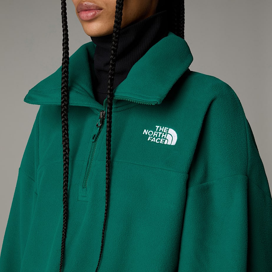 The North Face 100 Glacier 1/2 Zip Fleece Pullover Dam Gröna | NF0A13N3Q