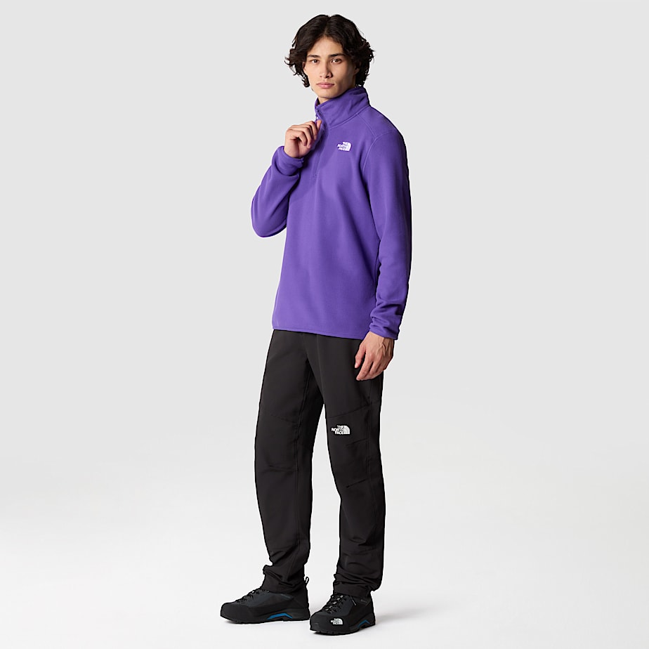 The North Face 100 Glacier 1/4 Zip Fleece Pullover Herr Lila | NF0A93O6H