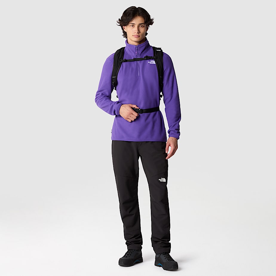 The North Face 100 Glacier 1/4 Zip Fleece Pullover Herr Lila | NF0A93O6H