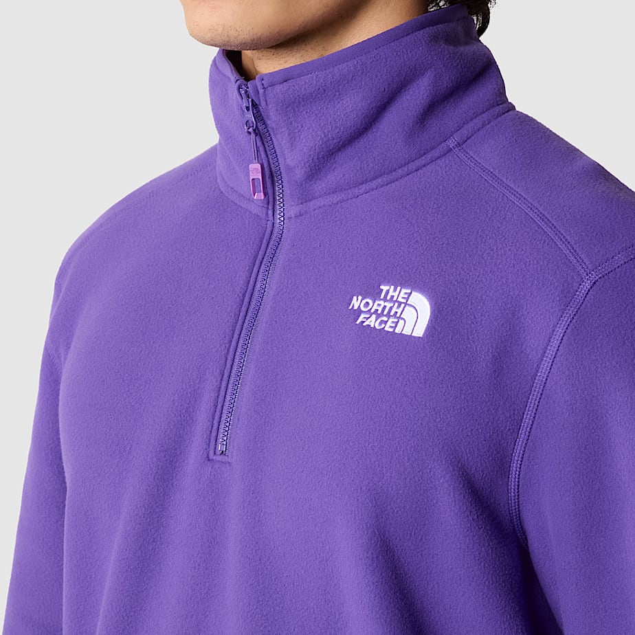 The North Face 100 Glacier 1/4 Zip Fleece Pullover Herr Lila | NF0A93O6H