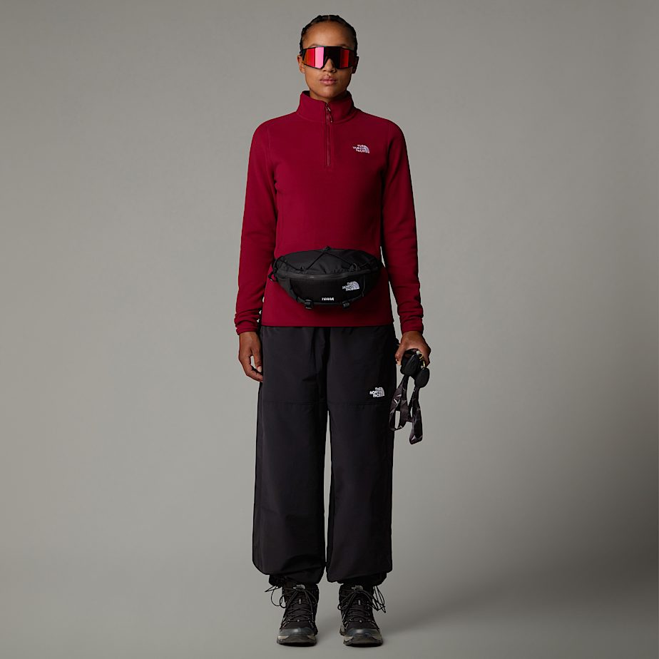 The North Face 100 Glacier 1/4 Zip Fleece Pullover Dam Röda | NF0A46Y6S