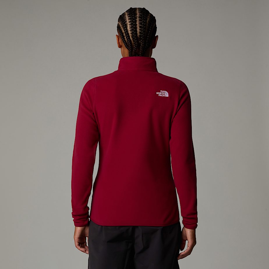 The North Face 100 Glacier 1/4 Zip Fleece Pullover Dam Röda | NF0A46Y6S