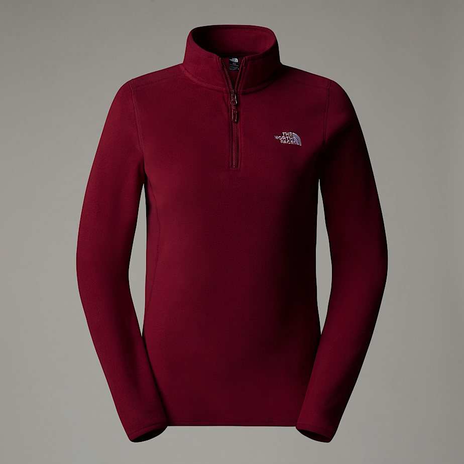 The North Face 100 Glacier 1/4 Zip Fleece Pullover Dam Röda | NF0A46Y6S