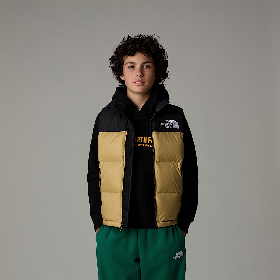 The North Face 1996 Retro Nuptse Väst Barn Khaki | NF0A07Q6P