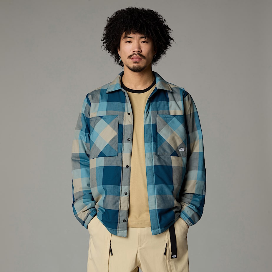 The North Face Afterburner Insulated Flannel Jackor Herr Marinblå | NF0A36W1P