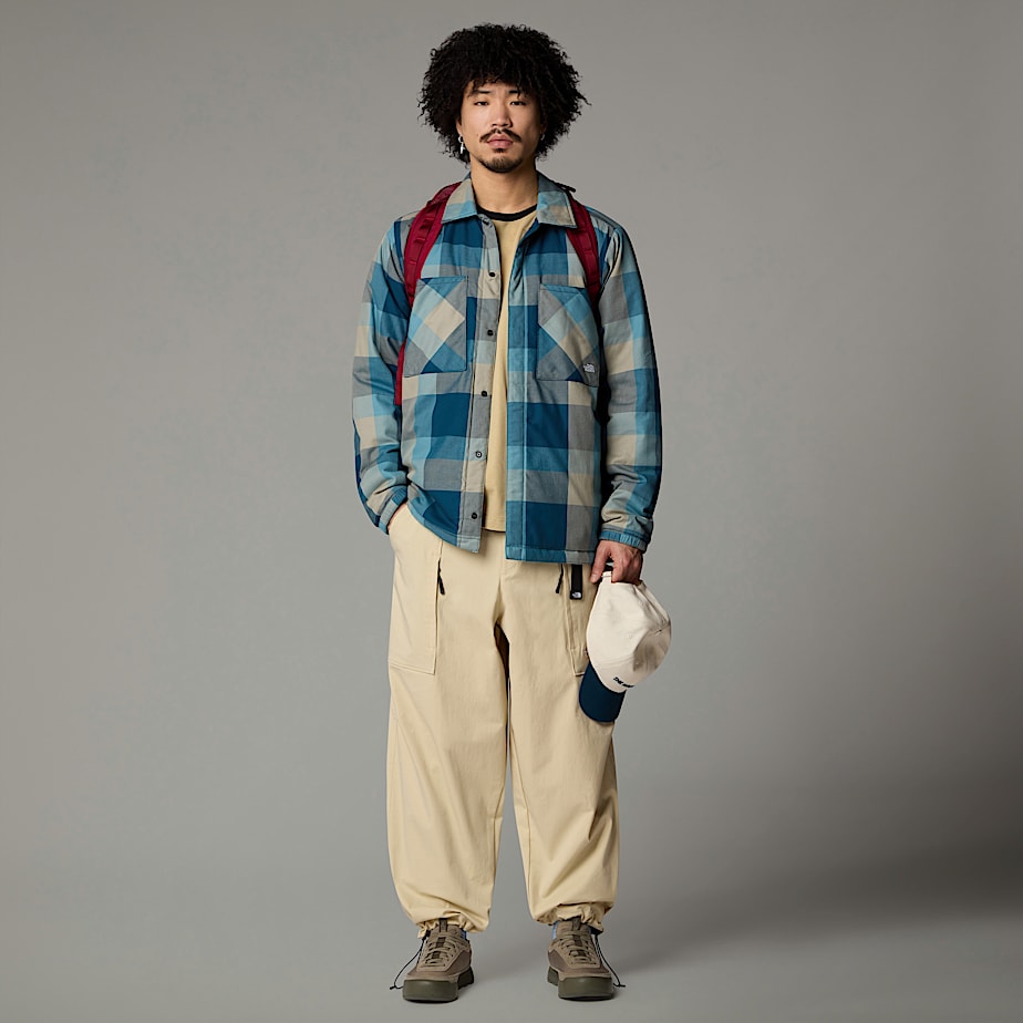 The North Face Afterburner Insulated Flannel Jackor Herr Marinblå | NF0A36W1P