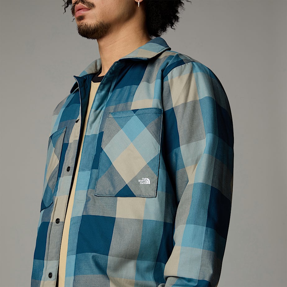The North Face Afterburner Insulated Flannel Jackor Herr Marinblå | NF0A36W1P