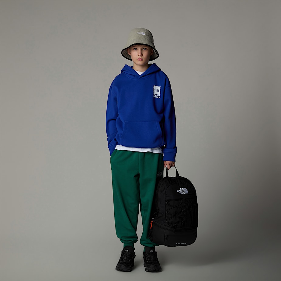 The North Face Coordinates Oversized Graphic Hoodie Barn Blå | NF0A34Y8I
