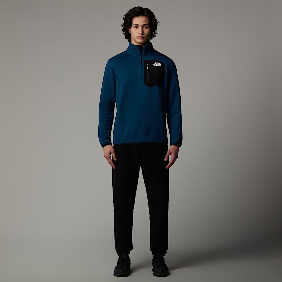 The North Face Crest 1/4 Zip Fleece Pullover Herr Marinblå | NF0A99N9H