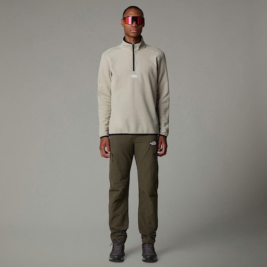 The North Face Glacier 1/4 Zip Fleece Pullover Herr Grå | NF0A37X6N