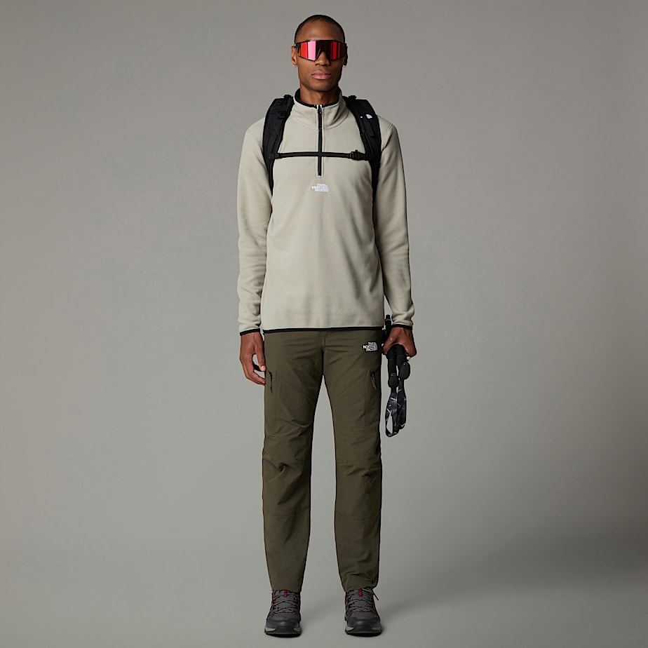 The North Face Glacier 1/4 Zip Fleece Pullover Herr Grå | NF0A37X6N