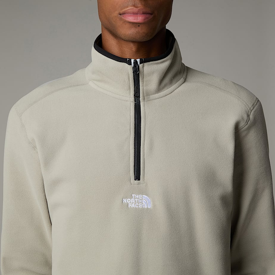 The North Face Glacier 1/4 Zip Fleece Pullover Herr Grå | NF0A37X6N