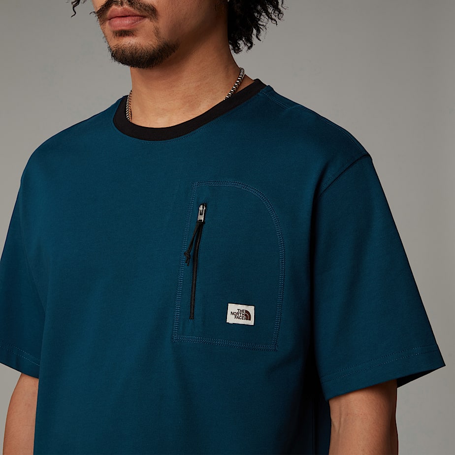 The North Face Heritage Pocket T-shirt Herr Marinblå | NF0A37S1U