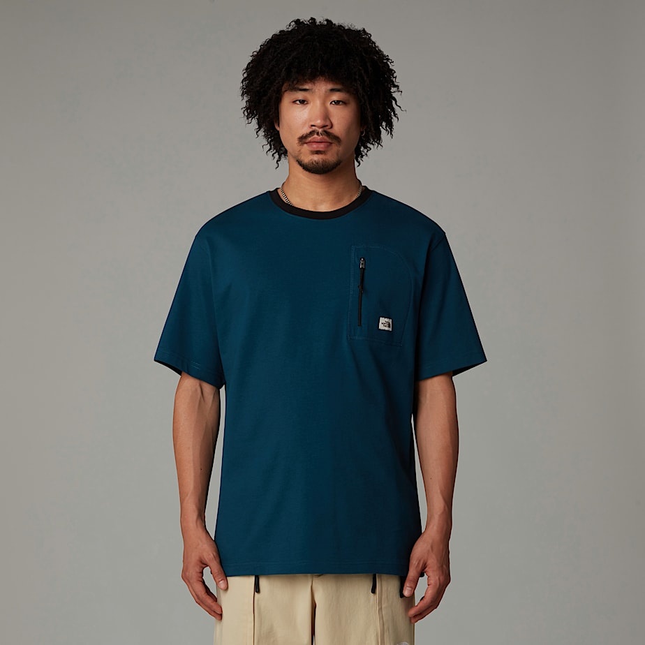 The North Face Heritage Pocket T-shirt Herr Marinblå | NF0A37S1U