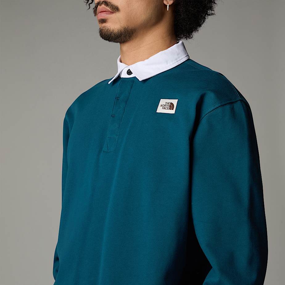 The North Face Heritage Rugby Tröjor Herr Marinblå | NF0A22N5V