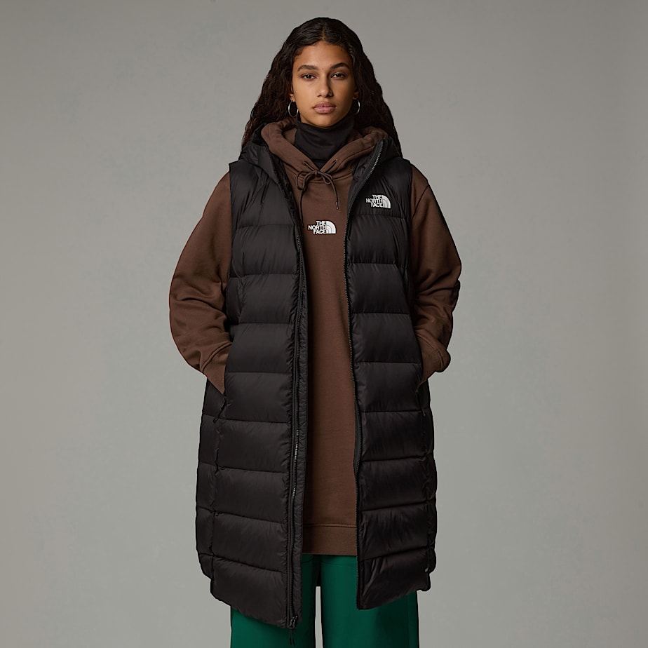 The North Face Hyalite Long Dunväst Dam Svarta | NF0A30I3R