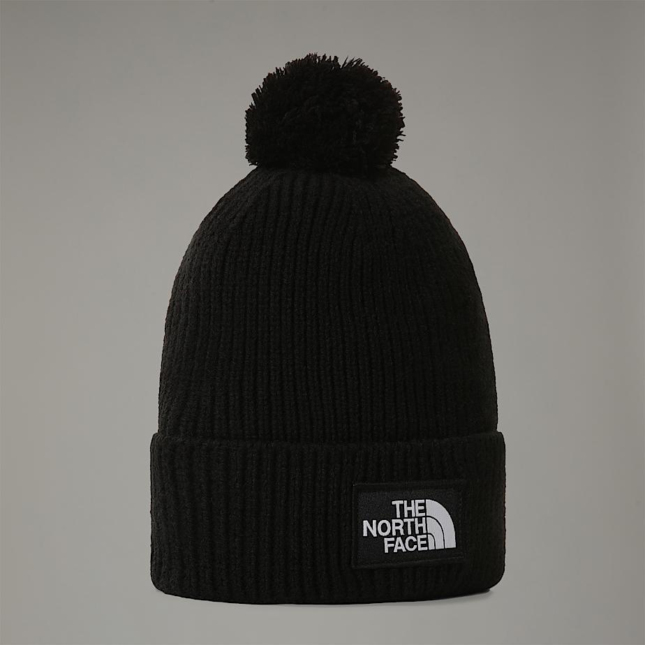The North Face Logo Box Pom Mössa Dam Svarta | NF0A61C3D
