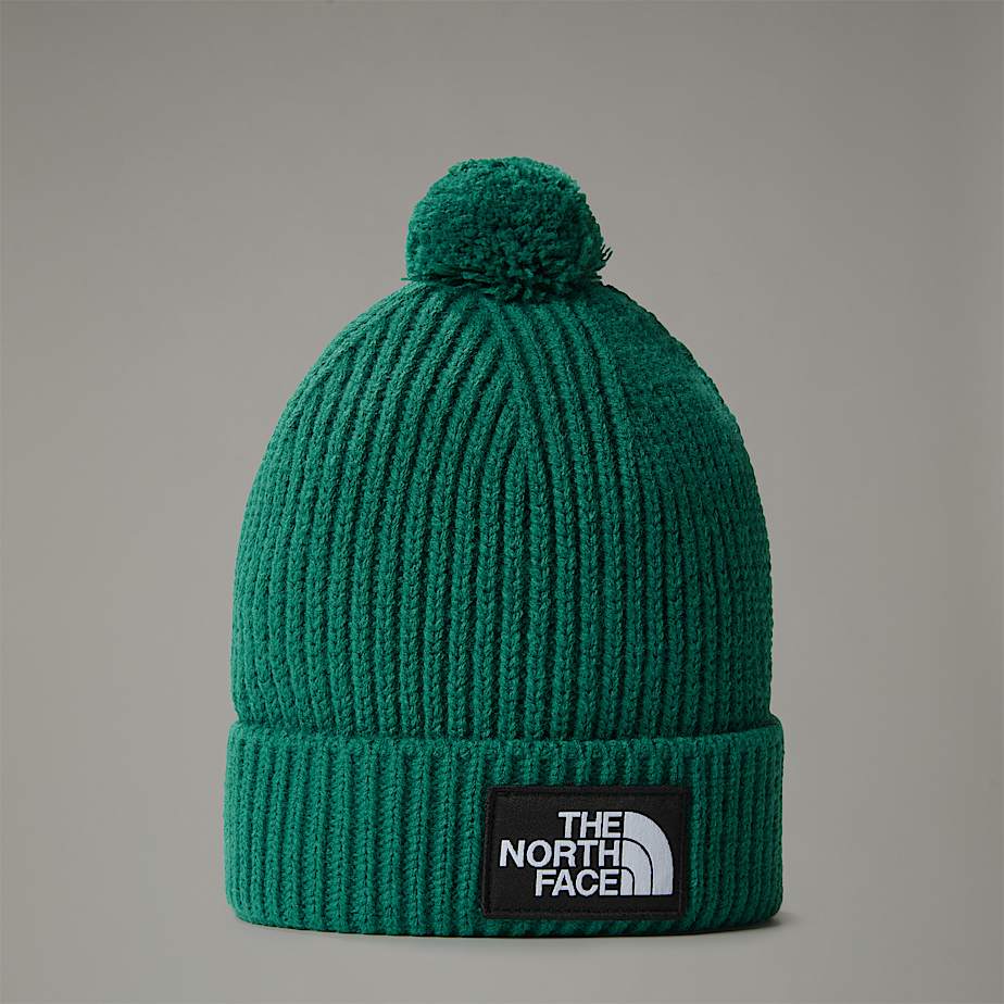 The North Face Logo Box Pom Mössa Herr Gröna | NF0A61F3H