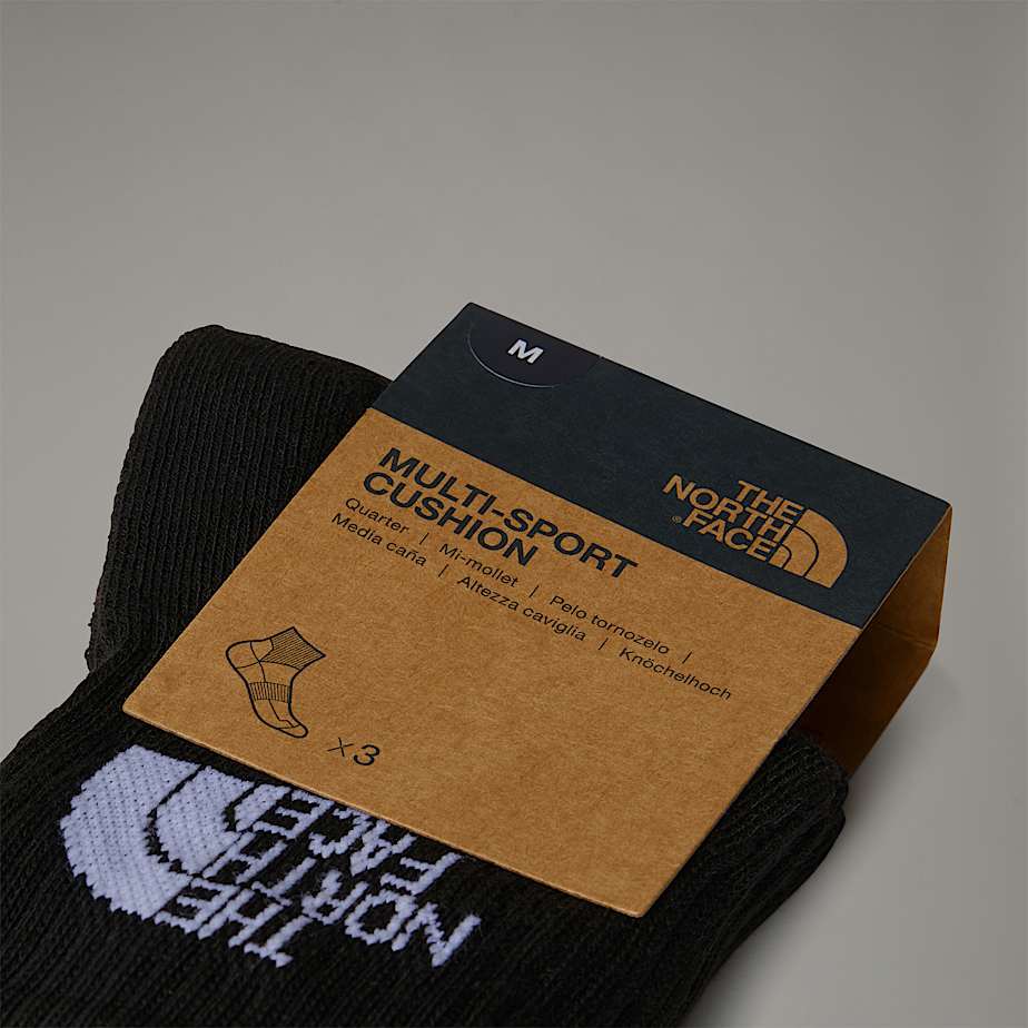 The North Face Multi Sport Cushion 1/4 Strumpor Herr Svarta | NF0A07E5Q