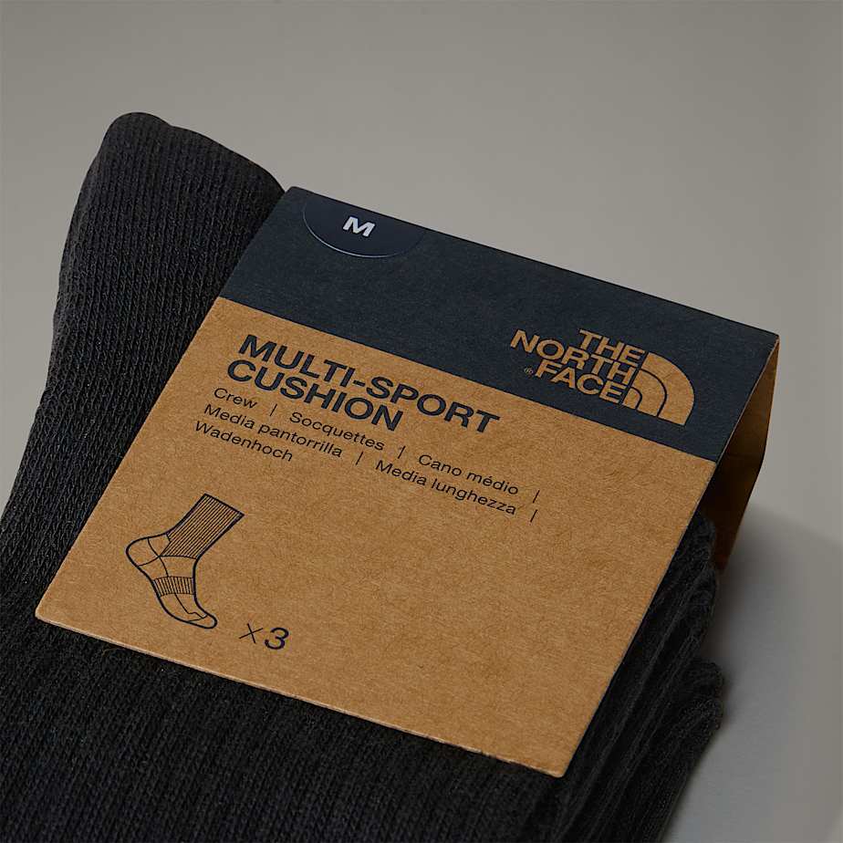 The North Face Multi Sport Cushion Crew Strumpor Herr Svarta | NF0A09L7B