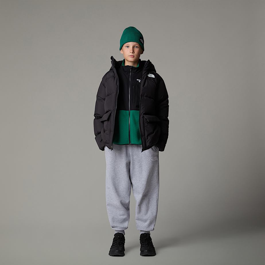 The North Face North Down Fleece-Lined Short Parka Barn Svarta | NF0A72O1J