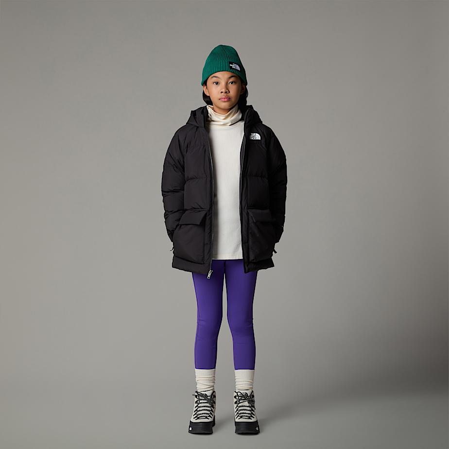 The North Face North Down Fleece-Lined Short Parka Barn Svarta | NF0A72O1J