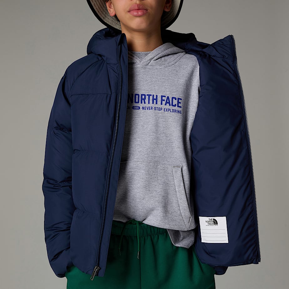 The North Face North Down Hooded Jackor Barn Marinblå | NF0A04H8B