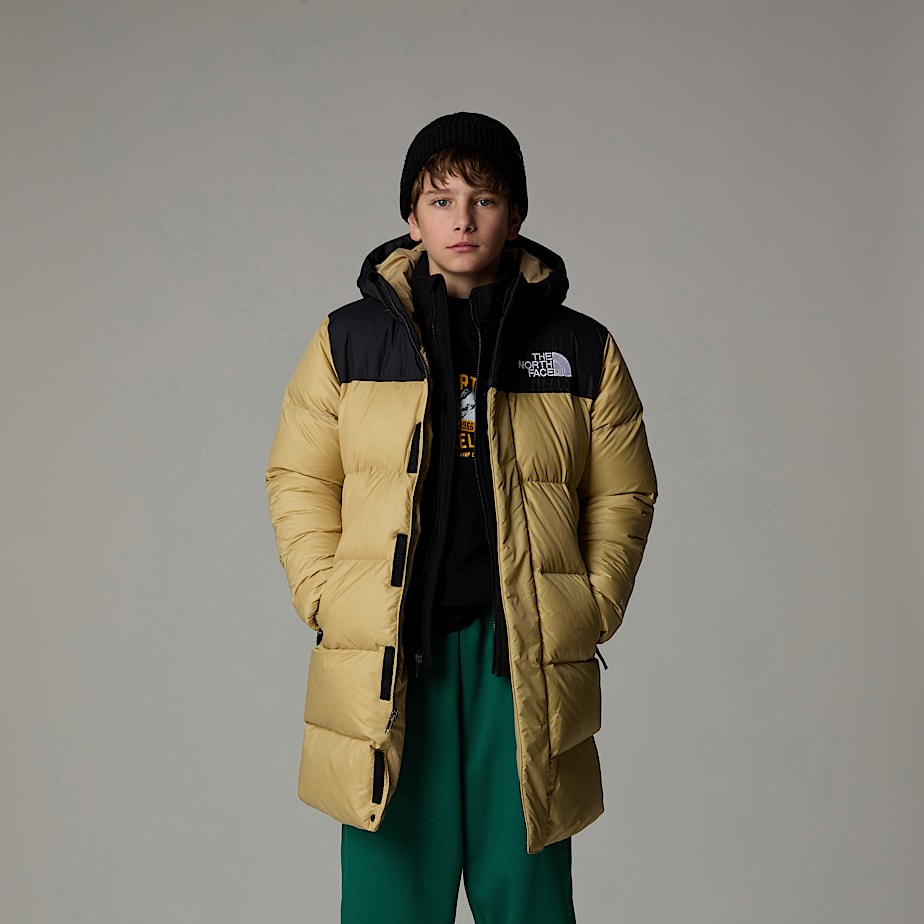 The North Face Nuptse Long Parka Barn Khaki | NF0A28U3U