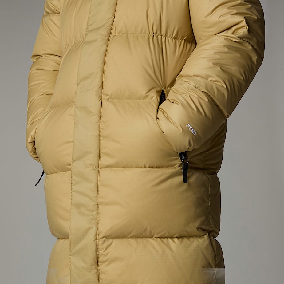 The North Face Nuptse Long Parka Barn Khaki | NF0A28U3U
