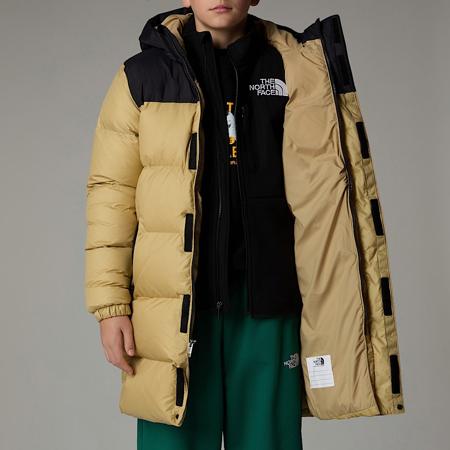 The North Face Nuptse Long Parka Barn Khaki | NF0A28U3U
