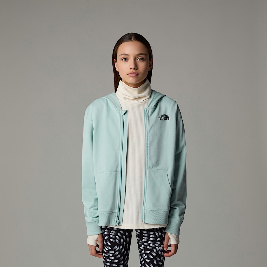 The North Face Oversized Light Full-Zip Hoodie Jackor Barn Turkos | NF0A50T1P