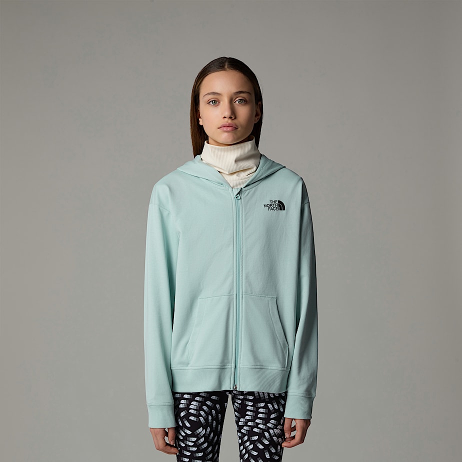 The North Face Oversized Light Full-Zip Hoodie Jackor Barn Turkos | NF0A50T1P