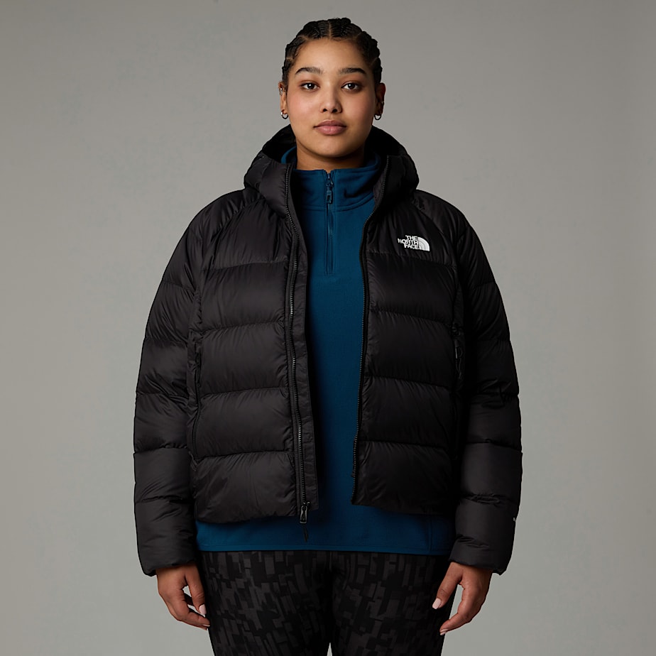 The North Face Plus Size Hyalite Down Hooded Jackor Dam Svarta | NF0A08I8L