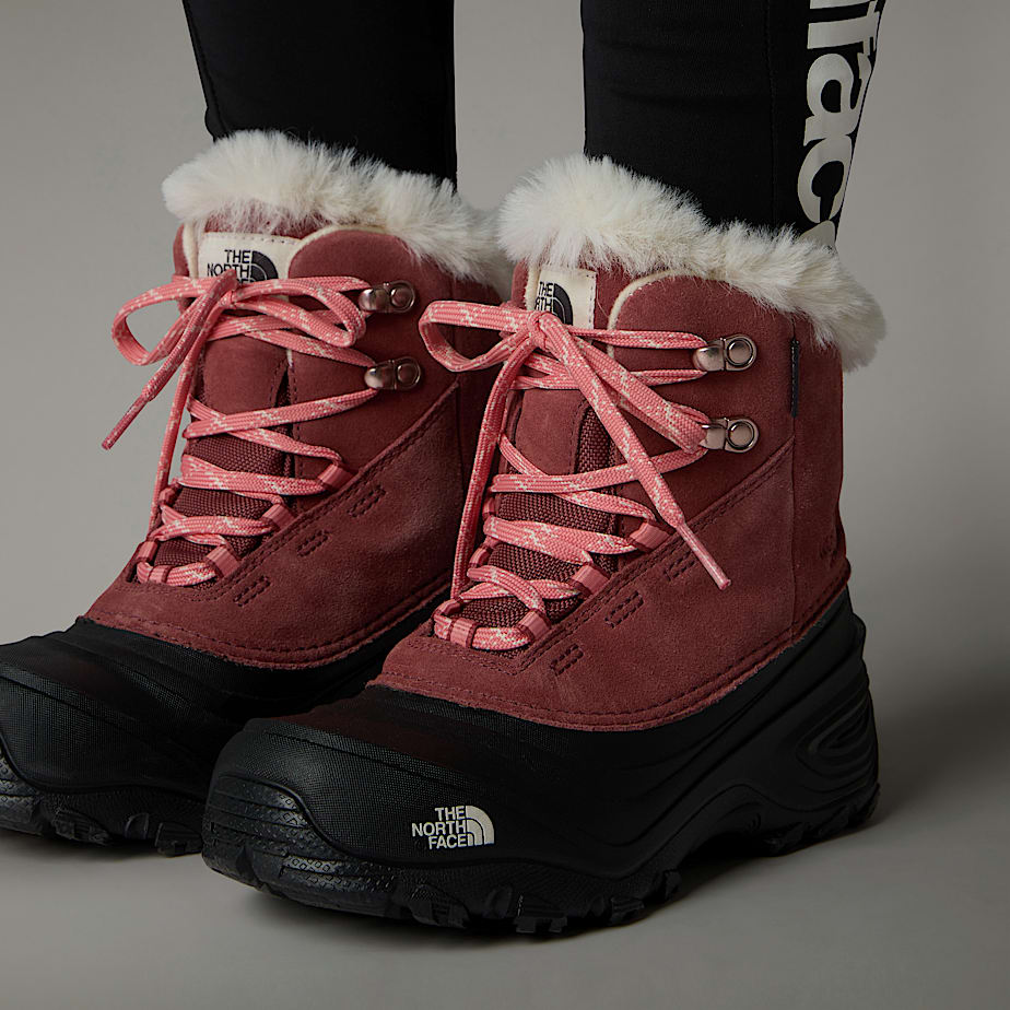 The North Face Shellista V Lace Waterproof Snow Stövlar Barn Röda | NF0A49T2E