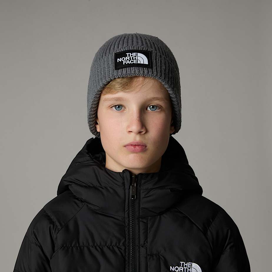 The North Face TNF Box Logo Cuff Mössa Barn Grå | NF0A21O1T