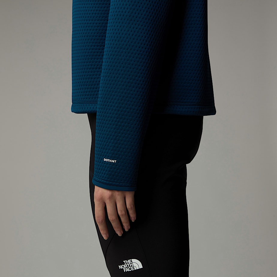The North Face Vertical Thermal 1/4 Zip Fleece Pullover Dam Marinblå | NF0A10Y6D