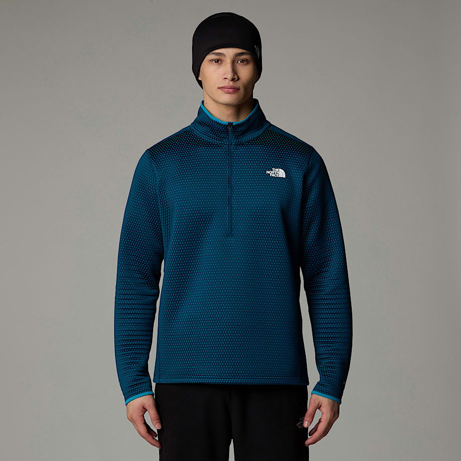 The North Face Vertical Thermal 1/4 Zip Fleece Pullover Herr Marinblå | NF0A16J2R
