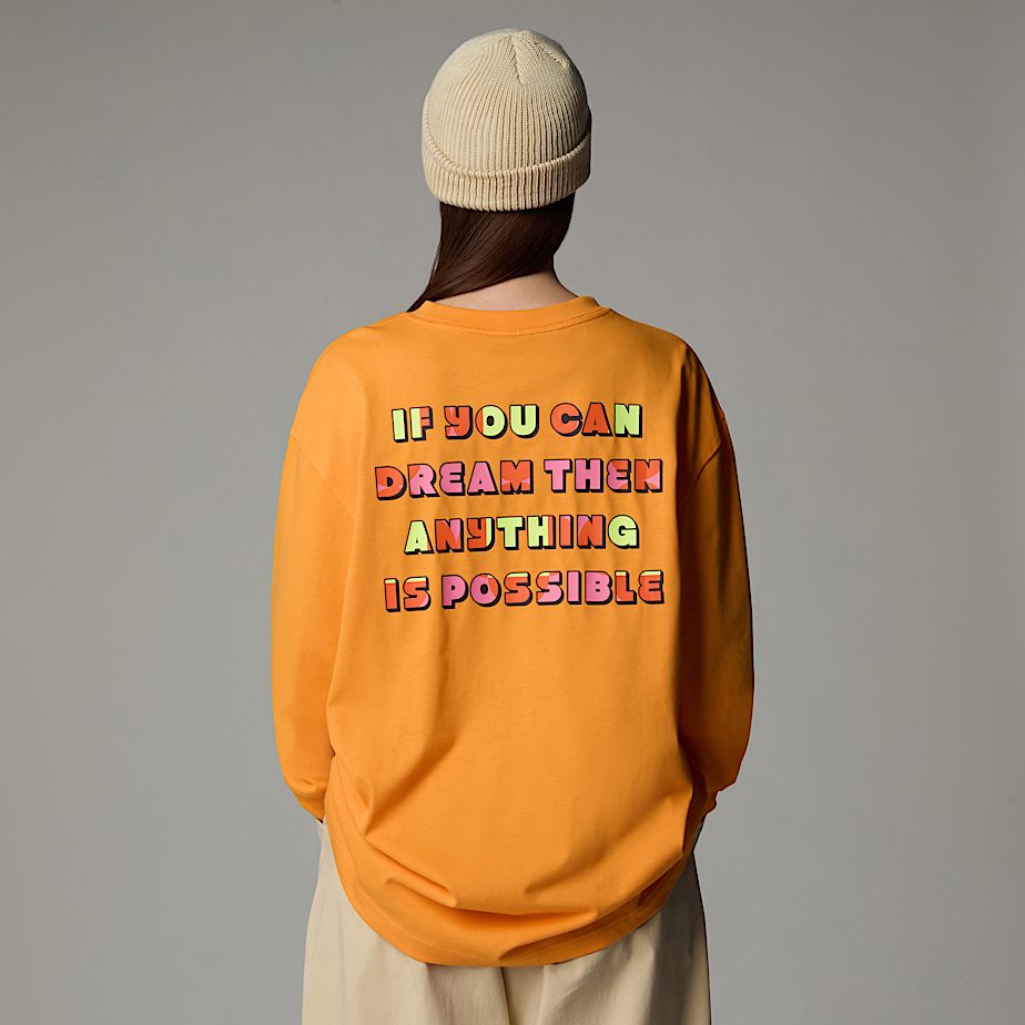 The North Face X Yinka Ilori Graphic Long-Sleeve T-shirt Herr Aprikos | NF0A08F0R